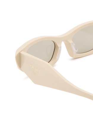 Detail View - Click To Enlarge - PRADA - Acetate Oval Sunglasses — Size 52