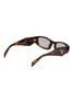 Figure View - Click To Enlarge - PRADA - Tortoise Acetate Oval Sunglasses — Size 52