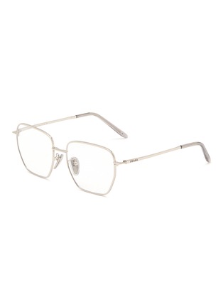 Main View - Click To Enlarge - PRADA - Metal Square Optical Glasses — Size 54