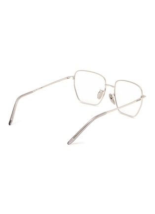 Figure View - Click To Enlarge - PRADA - Metal Square Optical Glasses — Size 54