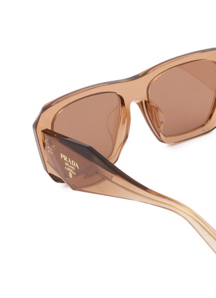 Detail View - Click To Enlarge - PRADA - Acetate Square Sunglasses — Size 53