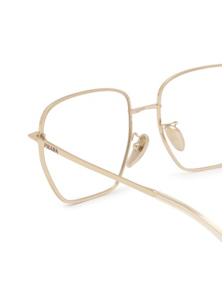 Detail View - Click To Enlarge - PRADA - Metal Square Optical Glasses
