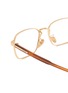 Detail View - Click To Enlarge - PRADA - Metal Rectangular Optical Glasses — Size 55