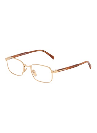 Main View - Click To Enlarge - PRADA - Metal Rectangular Optical Glasses — Size 55