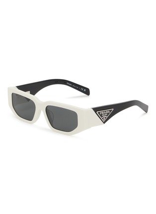 Main View - Click To Enlarge - PRADA - Acetate Rectangle Sunglasses