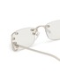 Detail View - Click To Enlarge - PRADA - Metal Rectangle Sunglasses