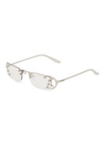 PRADA | Metal Rectangle Sunglasses | Women | Lane Crawford