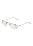 PRADA Metal Rectangle Sunglasses
