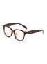 PRADA Tortoise Acetate Square Optical Glasses — Size 53