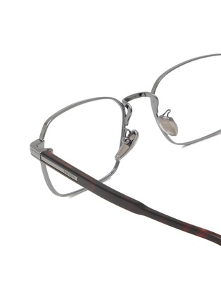 Detail View - Click To Enlarge - PRADA - Asian Fit Metal Rectangular Optical Glasses — Size 55