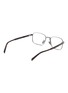 Figure View - Click To Enlarge - PRADA - Asian Fit Metal Rectangular Optical Glasses — Size 55