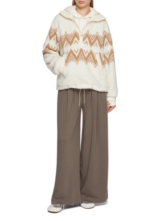 Figure View - Click To Enlarge - VARLEY - Hendrik Fairisle Half Zip Sherpa Fleece Jacket