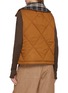 Back View - Click To Enlarge - VARLEY - Miya Reversible Quilted Flannel Gilet