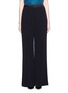 Main View - Click To Enlarge - ALICE & OLIVIA - Satin waistband double pleat crepe pants