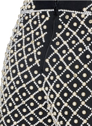 Detail View - Click To Enlarge - ALICE & OLIVIA - Faux pearl embellished shorts