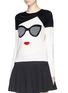 Front View - Click To Enlarge - ALICE & OLIVIA - 'Stace Face' wool sweater