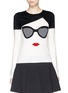 Main View - Click To Enlarge - ALICE & OLIVIA - 'Stace Face' wool sweater