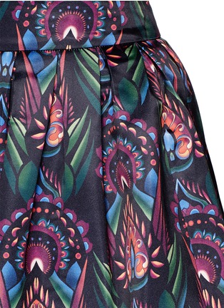 Detail View - Click To Enlarge - ALICE & OLIVIA - 'Stora' deco print box pleat pouf skirt
