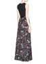 Back View - Click To Enlarge - ALICE & OLIVIA - 'Drewcella' fall garden print maxi dress
