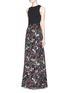 Figure View - Click To Enlarge - ALICE & OLIVIA - 'Drewcella' fall garden print maxi dress