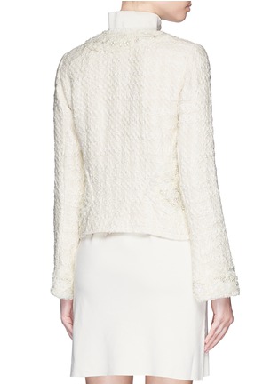 Back View - Click To Enlarge - ALICE & OLIVIA - 'Nila' embellished tweed knit jacket