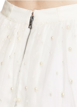 Detail View - Click To Enlarge - ALICE & OLIVIA - 'Aubreanna' pearl embellished midi skirt