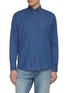 ETON  Light Washed Stretch Cotton Denim Shirt