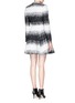 Back View - Click To Enlarge - ALICE & OLIVIA - 'Therese' wool-mohair blend midi A-line coat