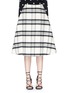 Main View - Click To Enlarge - ALICE & OLIVIA - 'Joanne' plaid check wool felt flare skirt