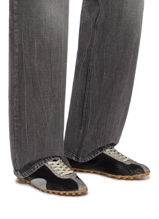 Figure View - Click To Enlarge - MAISON MARGIELA - Sprinters Quilted Leather Suede Men's Sneakers
