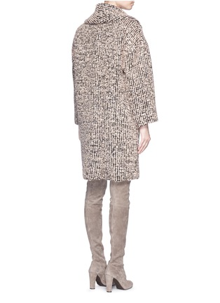 Back View - Click To Enlarge - ALICE & OLIVIA - 'Ralter' mohair-wool bouclé oversize coat
