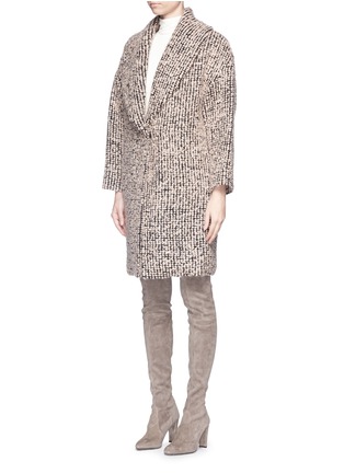 Front View - Click To Enlarge - ALICE & OLIVIA - 'Ralter' mohair-wool bouclé oversize coat