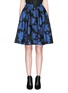 Main View - Click To Enlarge - ALICE & OLIVIA - 'Earla' floral metallic brocade flare skirt