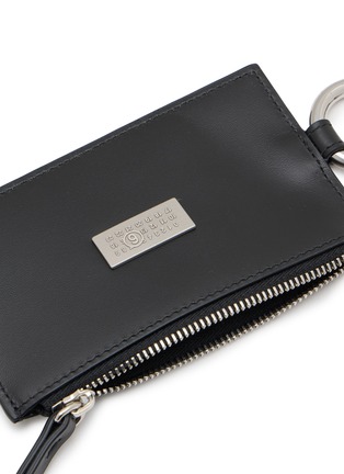 Detail View - Click To Enlarge - MM6 MAISON MARGIELA - Numeric Leather Key Ring  Pouch Cardholder