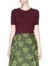 Main View - Click To Enlarge - ALICE & OLIVIA - 'Lary' ottoman knit crop sweater