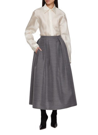 Figure View - Click To Enlarge - SANDBEIGE - Prado Midi Skirt
