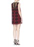 Back View - Click To Enlarge - ALICE & OLIVIA - 'Amirah' floral print chiffon A-line dress