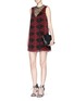 Figure View - Click To Enlarge - ALICE & OLIVIA - 'Amirah' floral print chiffon A-line dress