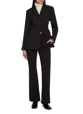 Figure View - Click To Enlarge - SANDBEIGE - Ronda Single Breasted Blazer