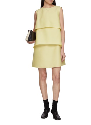 Figure View - Click To Enlarge - SANDBEIGE - Malaga Layered Dress