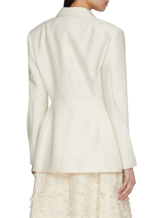 Back View - Click To Enlarge - SANDBEIGE - Madrid Single Breasted Blazer