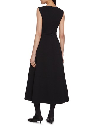 Back View - Click To Enlarge - SANDBEIGE - Sevia Midi Dress