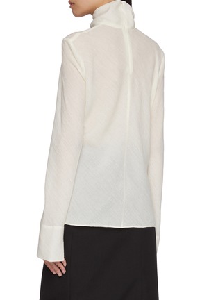 Back View - Click To Enlarge - SANDBEIGE - Bilbao Blouse Top