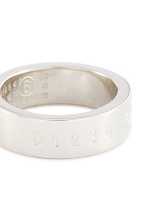 Detail View - Click To Enlarge - MM6 MAISON MARGIELA - Minimal Numeric Logo Pendant Ring Necklace