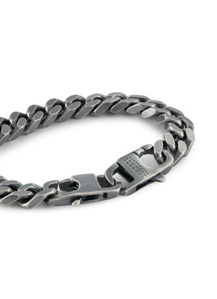 Detail View - Click To Enlarge - MM6 MAISON MARGIELA - Minimal Numeric Logo Curb Chain Bracelet