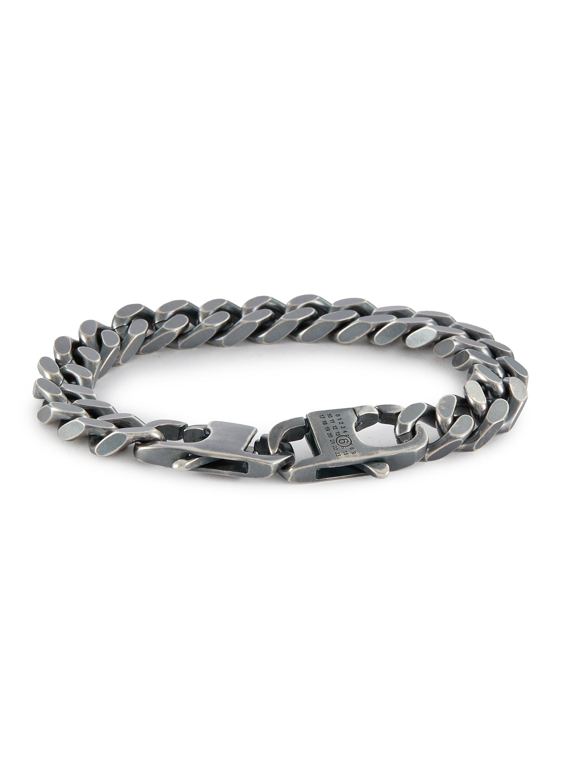 MM6 MAISON MARGIELA | Minimal Numeric Logo Curb Chain Bracelet