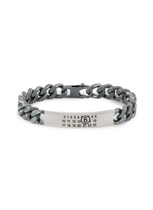 MM6 MAISON MARGIELA | Minimal Numeric Logo ID Tag Curb Chain