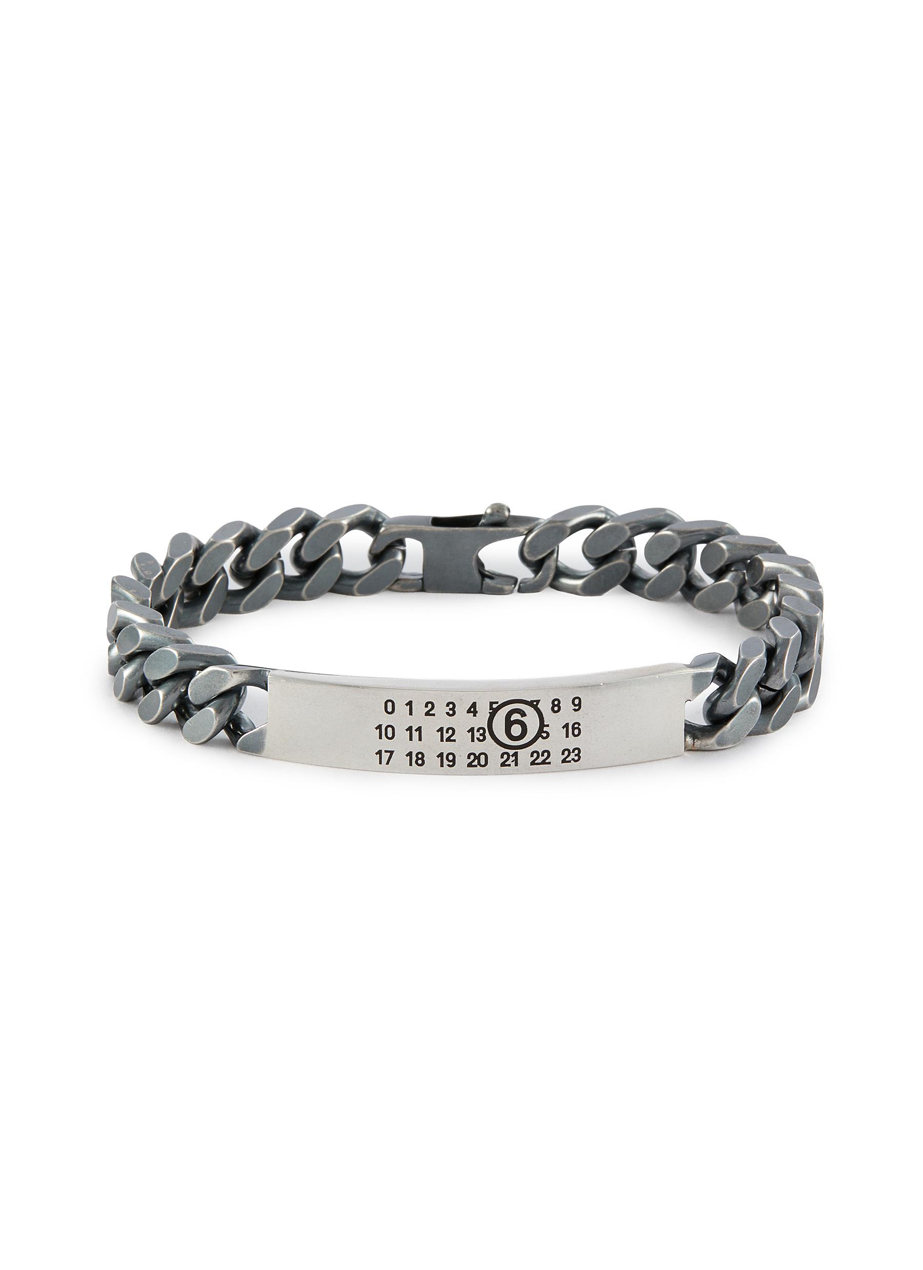 MM6 MAISON MARGIELA | Minimal Numeric Logo ID Tag Curb Chain
