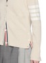  - THOM BROWNE - 4 Bar V-Neck Cotton Cardigan