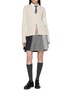 Figure View - Click To Enlarge - THOM BROWNE - 4 Bar V-Neck Cotton Cardigan